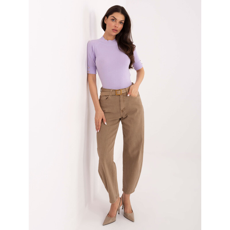 Passione moda Sweater-PM-SW-R2316.29-light purple 66649943