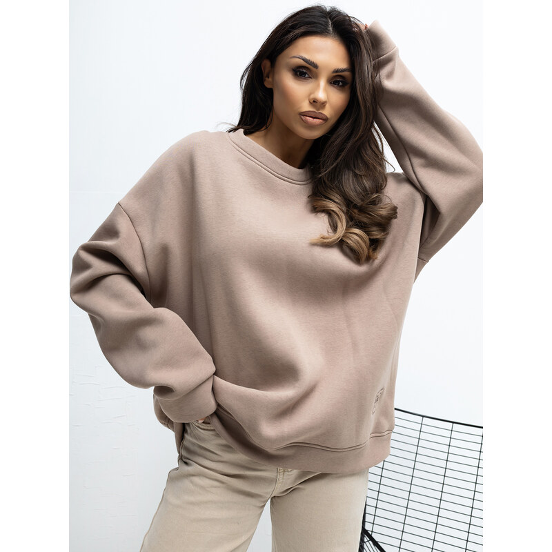RUE PARIS Sweatshirt-RV-BL-A1038.01P-dark beige 66649976