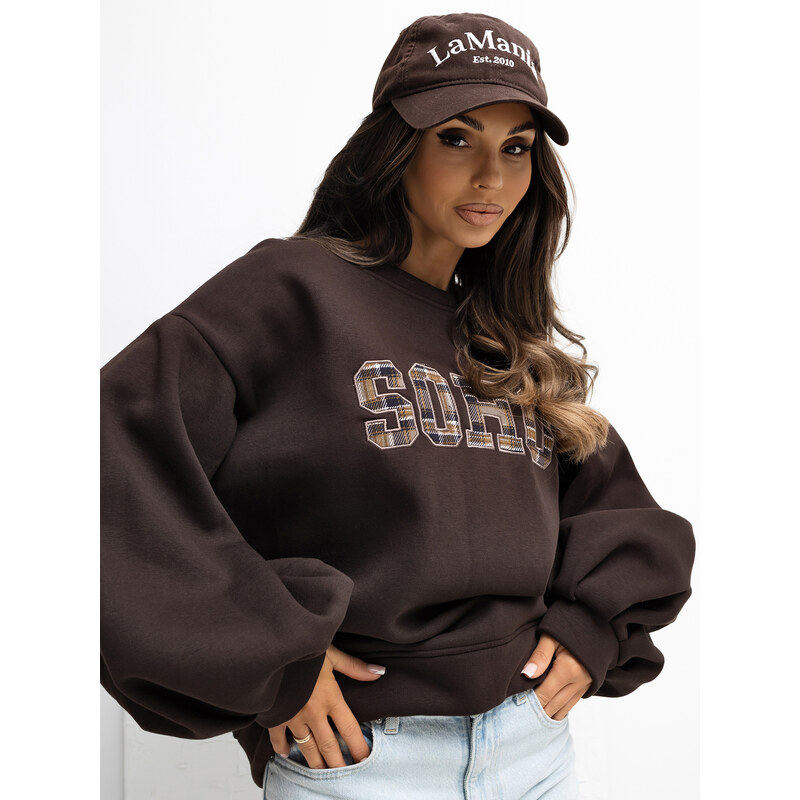 RUE PARIS Sweatshirt-RV-BL-A1040.03-dark brown 66649987