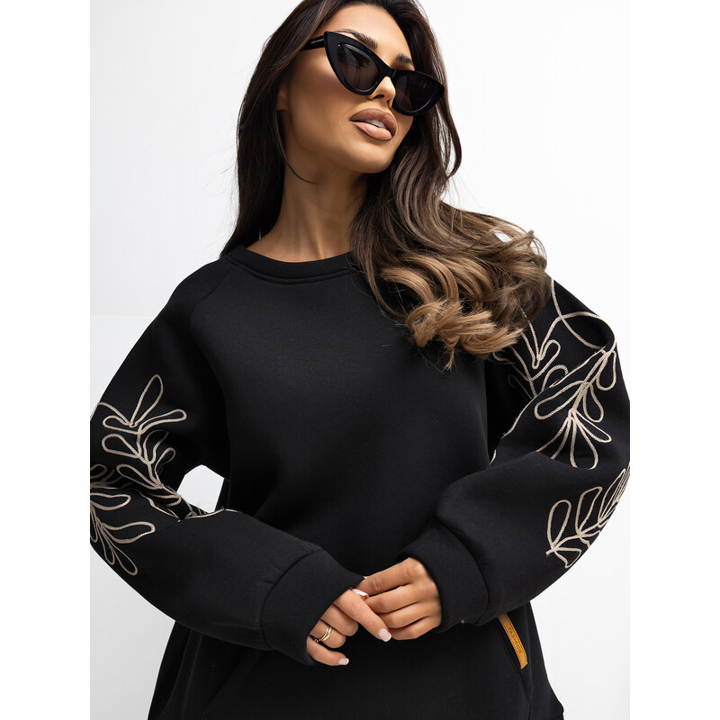 RUE PARIS Sweatshirt-RV-BL-A1042.25-black 66650003