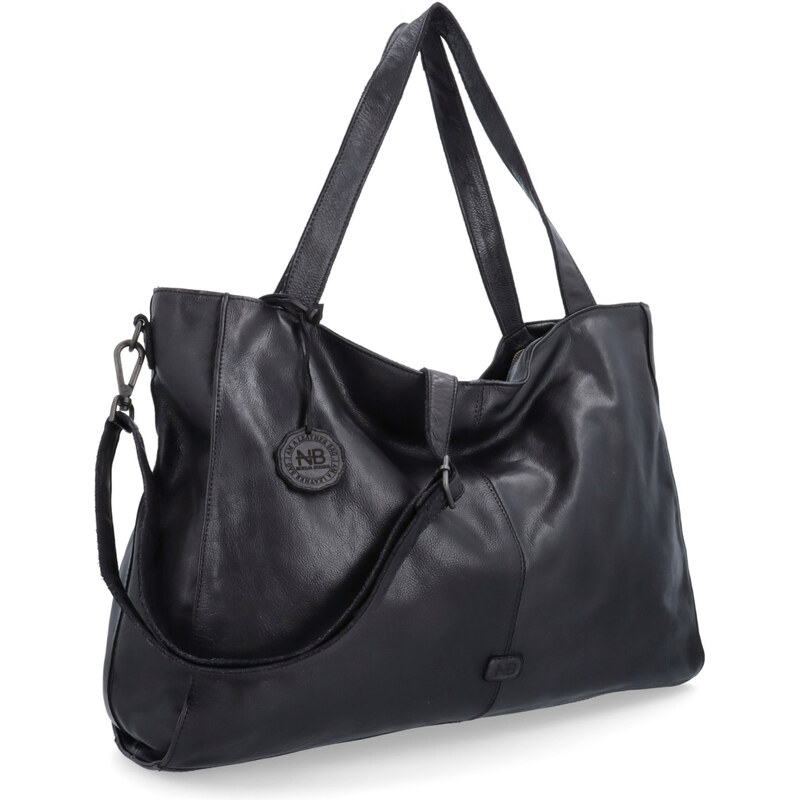 Kožená kabelka cez rameno Noelia Bolger čierna NB 2422 C 66653291