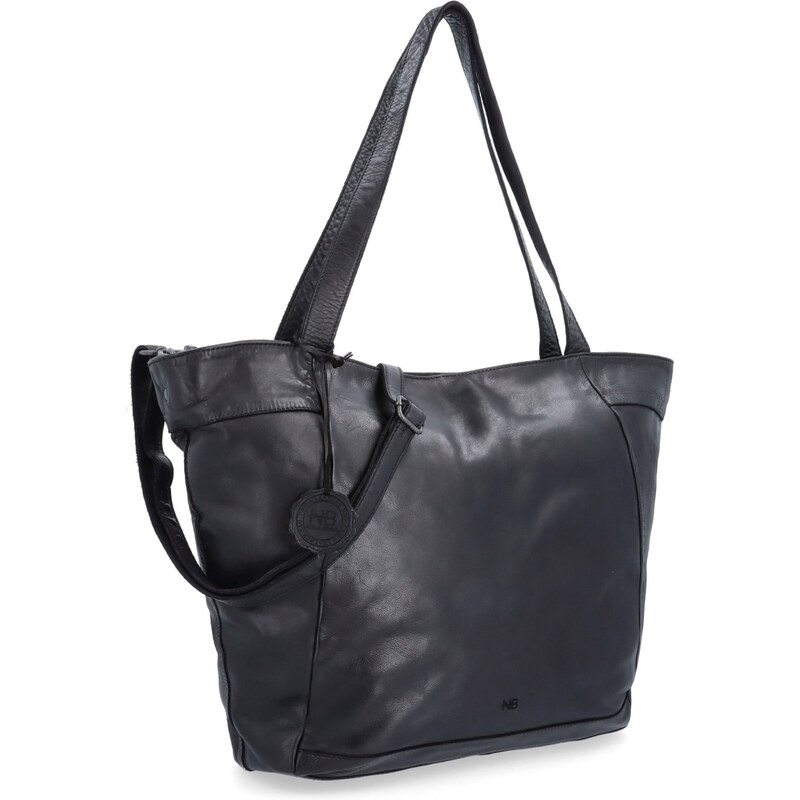 Kožená kabelka cez rameno Noelia Bolger čierna NB 2421 C 66653293
