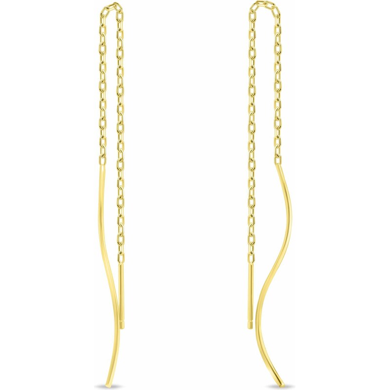 Brilio Silver Štýlové dlhé retiazkové náušnice EA697Y 66666460