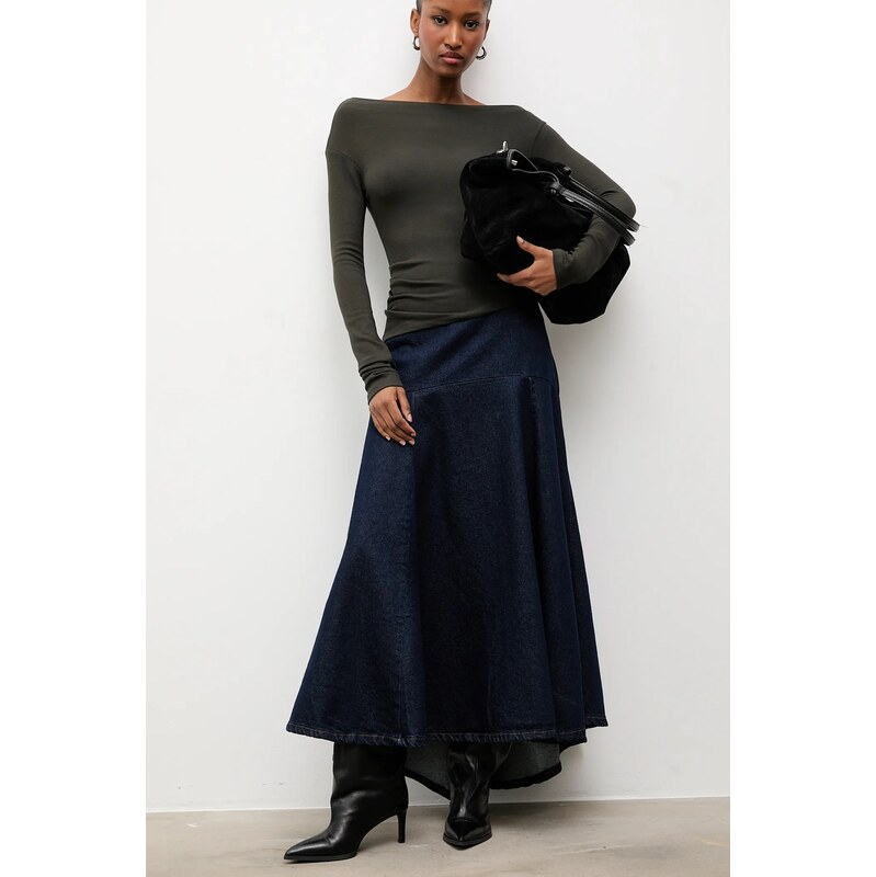 Rifľová sukňa Answear.LAB 66654307