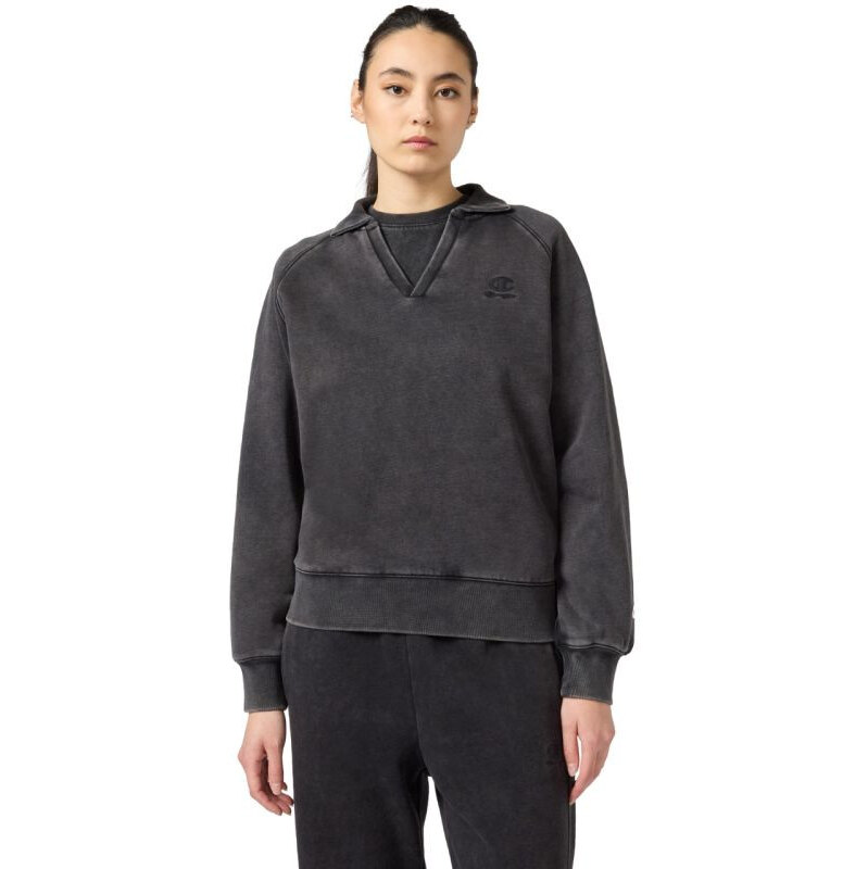 Dámska mikina Champion Polo s výstrihom šedá 118366 KK001 66656590