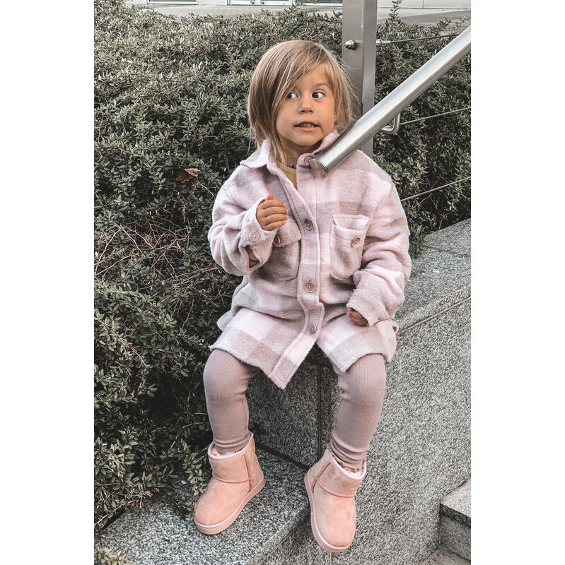 Boto Ocieplane Dziecięce Młodzieżowe Botki Śniegowce Różowe Gooby 66657843