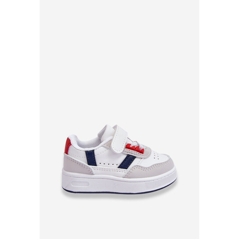 Boto Klasyczne Dziecięce Buty Sportowe Biało-Czerwone Marlin 66658964