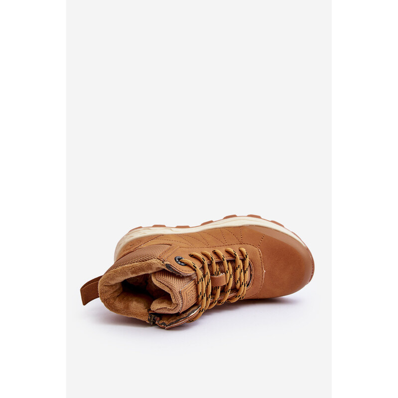 Big Star Shoes Buty Trekkingowe Trapery Ocieplane Dziecięce Camel Big 66659331