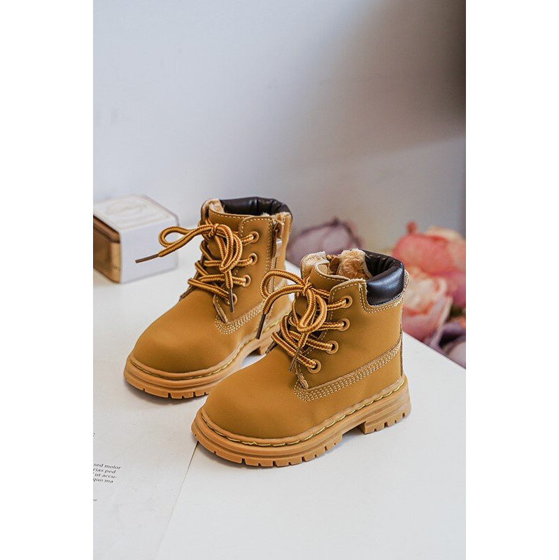 Boto Dziecięce Botki Trapery Na Suwak Camel Bansi 66659419