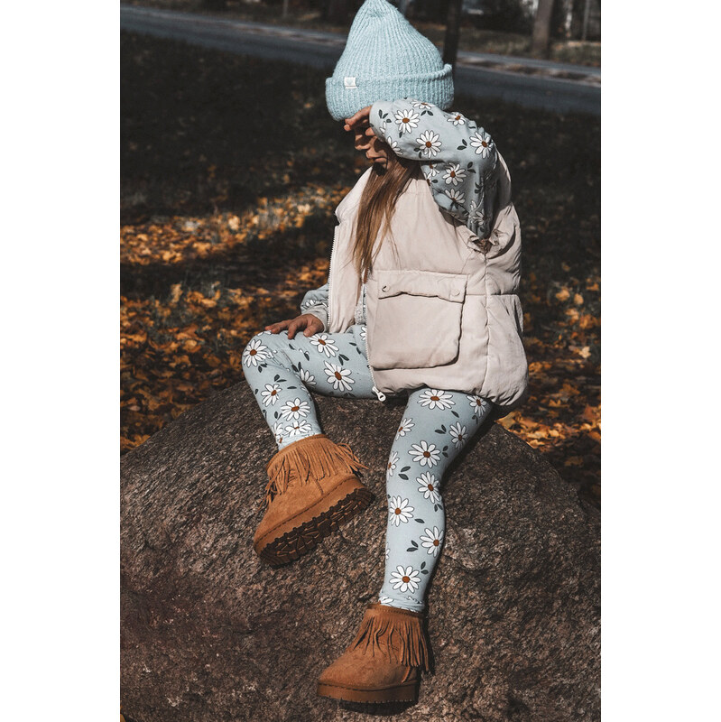 Boto Ocieplane Botki Śniegowce Dziecięce Z Ozdobnymi Frędzlami Camel 66659420