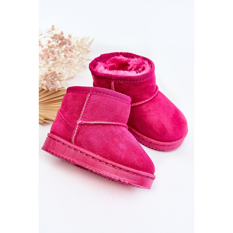 Boto Dziecięce Ocieplane Botki Śniegowce Fuksja Gooby 66659453