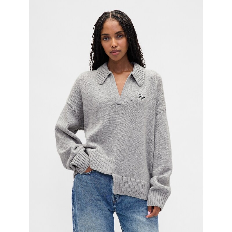 GAP asymetrický vlnený sveter 66685851