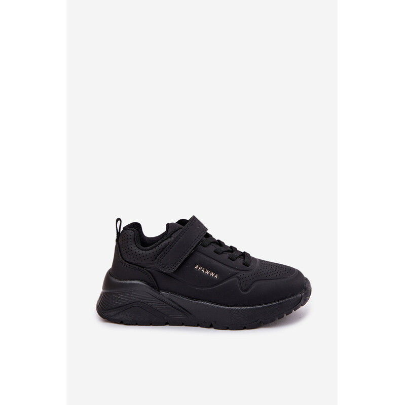 Boto Dziecięce Lekkie Buty Sportowe Na Platformie Czarne Mirivia 66662425