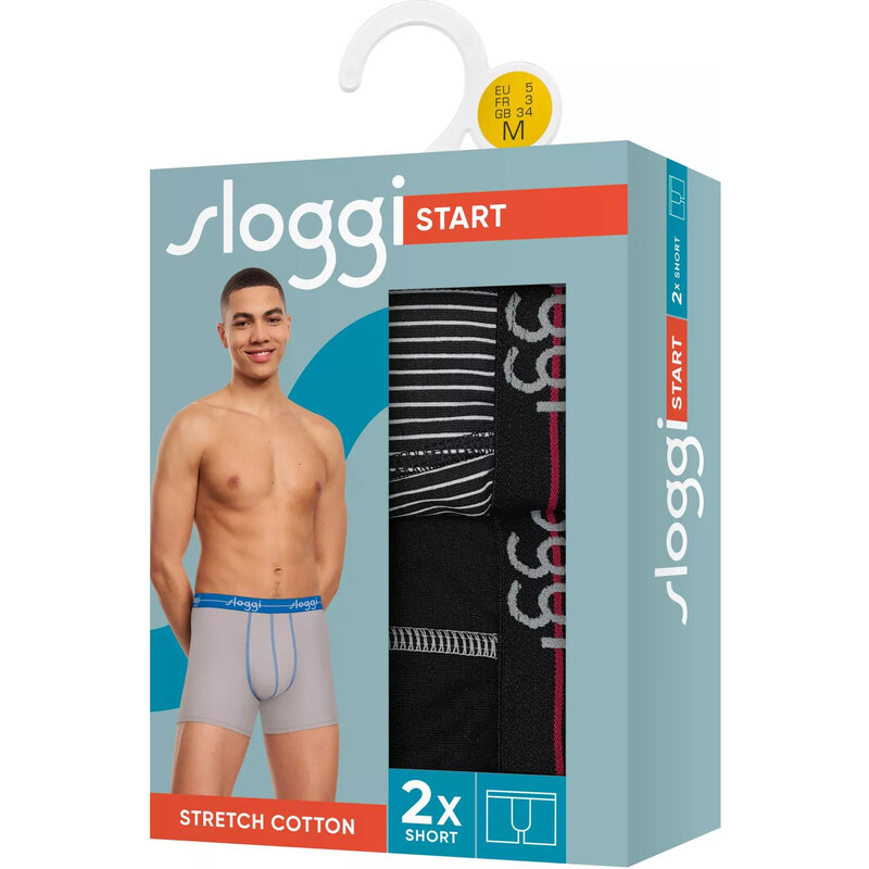 sloggi muži Start Short C2P box - RED - SLOGGI RED - SLOGGI 66664995