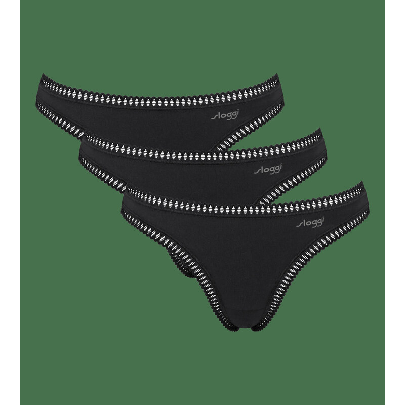 sloggi GO Crush String C3P - BLACK - SLOGGI BLACK - SLOGGI 67260792