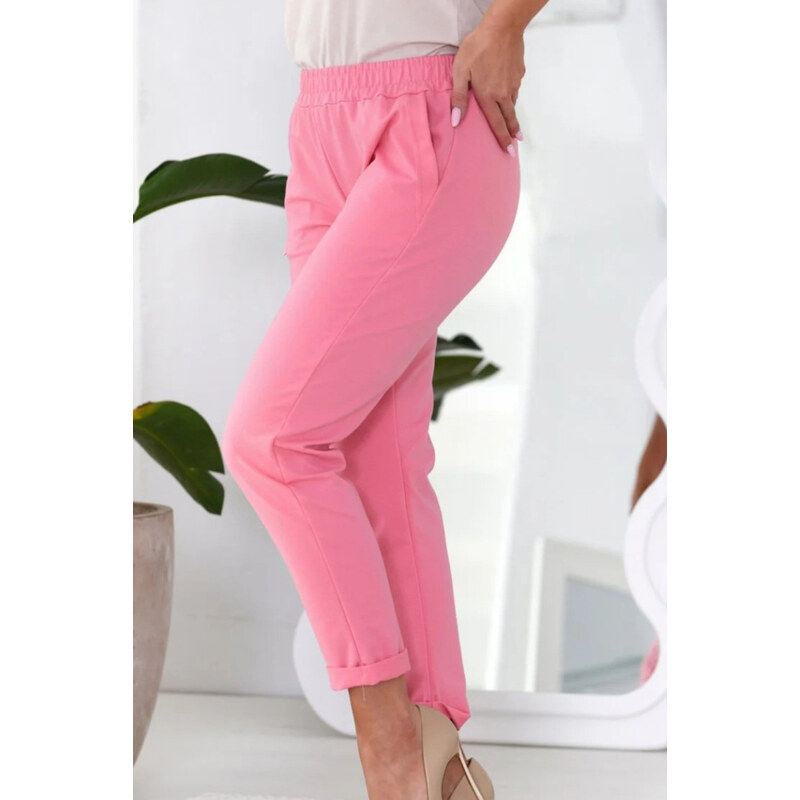OFF PINK LETNÉ NOHAVICE LENA 64813662