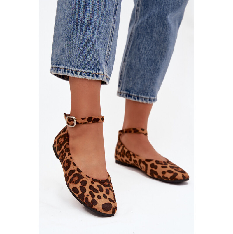 Boto Dámské baleríny s páskem a přezkou Panterka Janelor 67260884