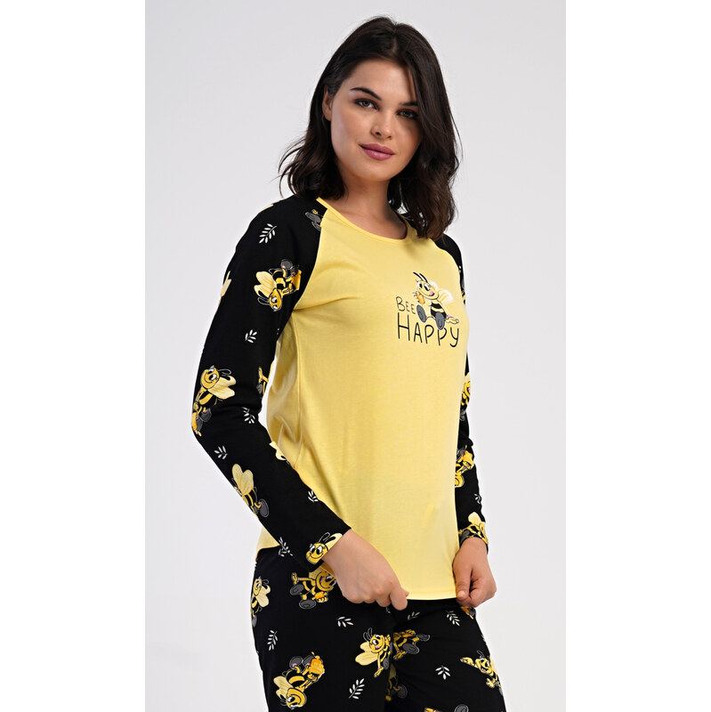 Vienetta Dámske dlhé pyžamo Bee 66665441