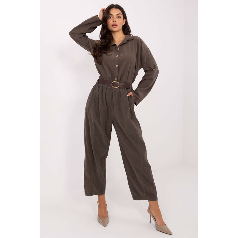 ITALY MODA Šnúrové nohavice model 220815 Taliansko Moda 66665849