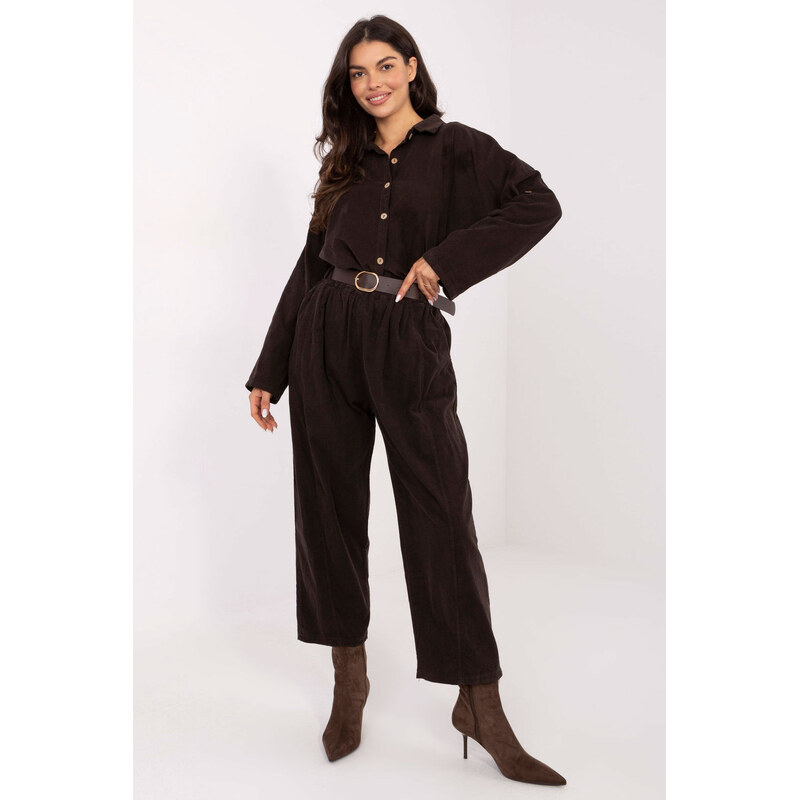 ITALY MODA Šnúrové nohavice model 220816 Taliansko Moda 66665850