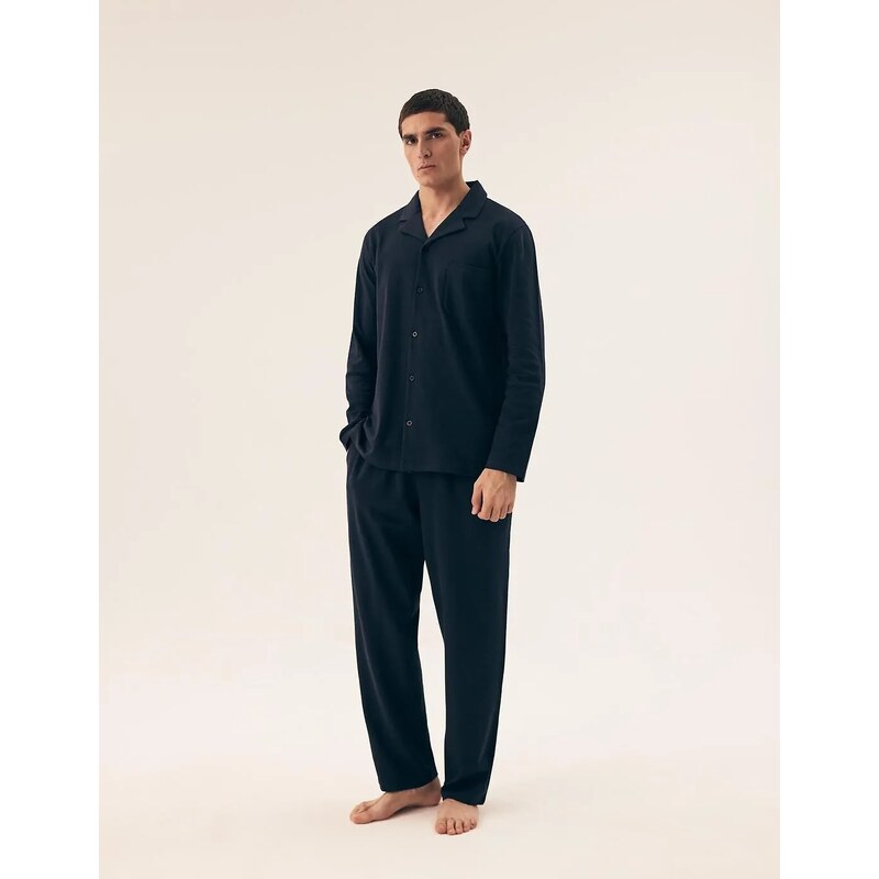 Pánske pyžamo Henderson 43036 Mos s dlhým rukávom 66666382