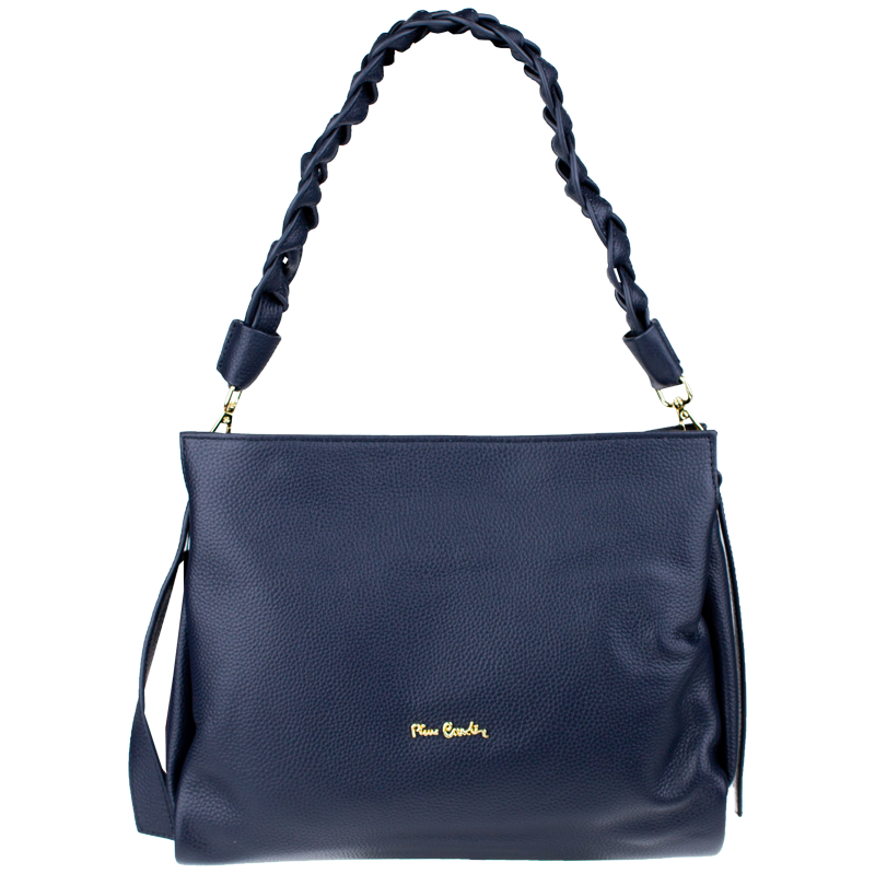 Modrá kožená talianska crossbody kabelka Pierre Cardin 1921 Navy 66666581