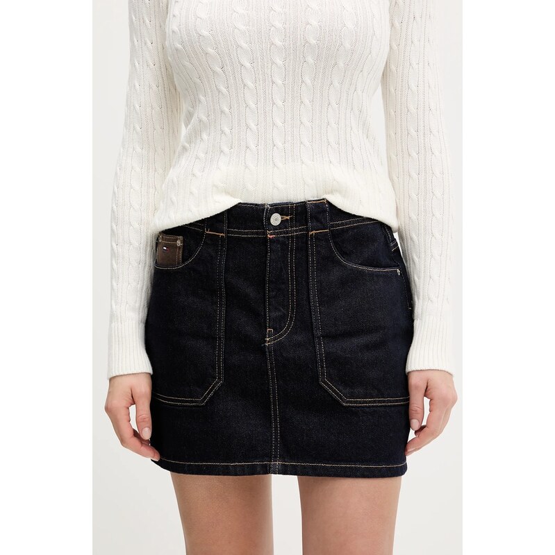 Rifľová sukňa Tommy Jeans 66669729