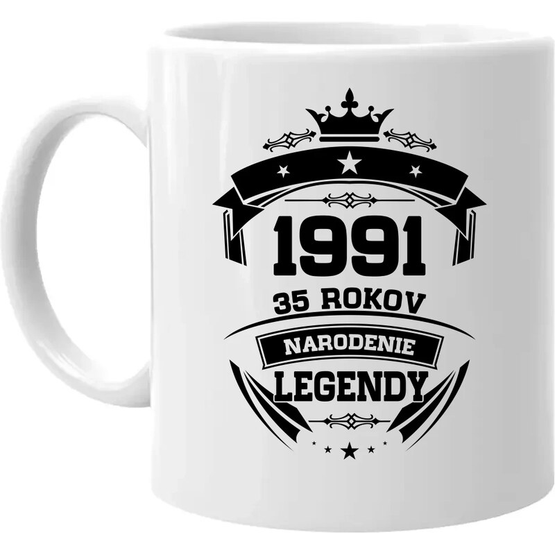 E-shop Garibald 1991 Narodenie legendy 35 rokov - keramický hrnček s