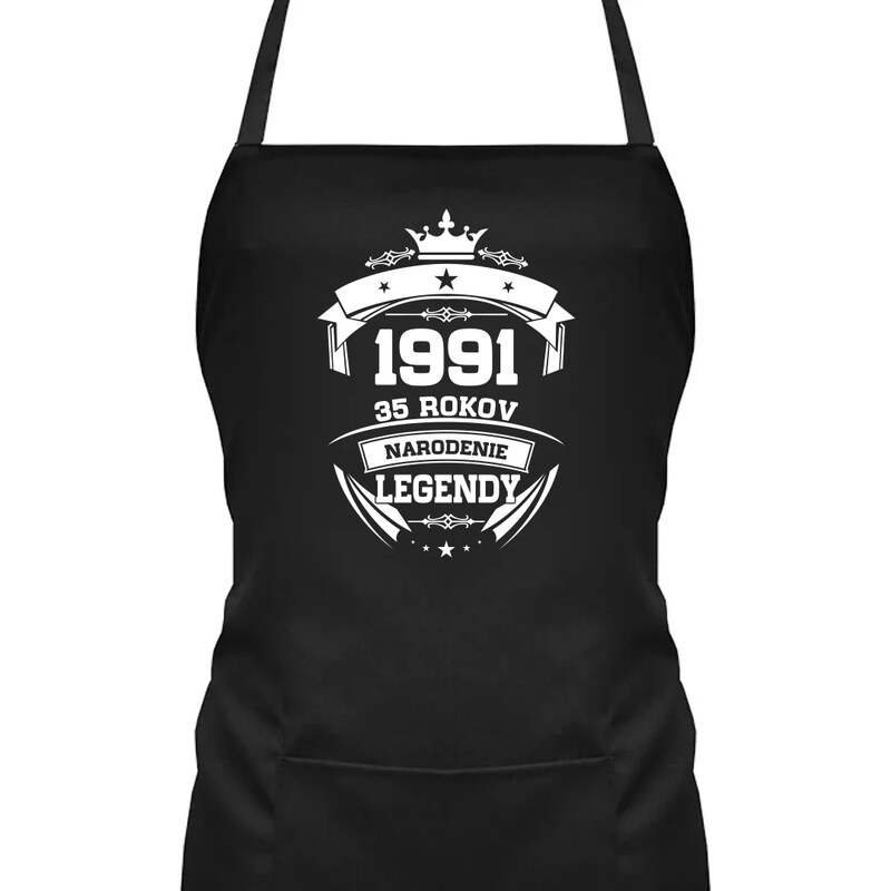 E-shop Garibald 1991 Narodenie legendy 35 rokov - zástera s potlačou