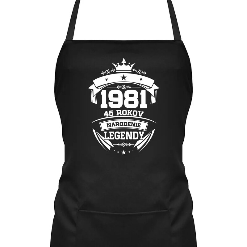 E-shop Garibald 1981 Narodenie legendy 45 rokov - zástera s potlačou