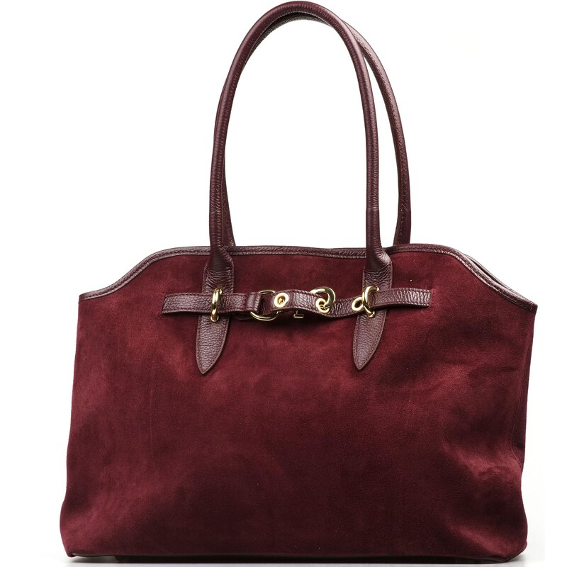 Blaire Kožená kabelka Fran bordó 66667293