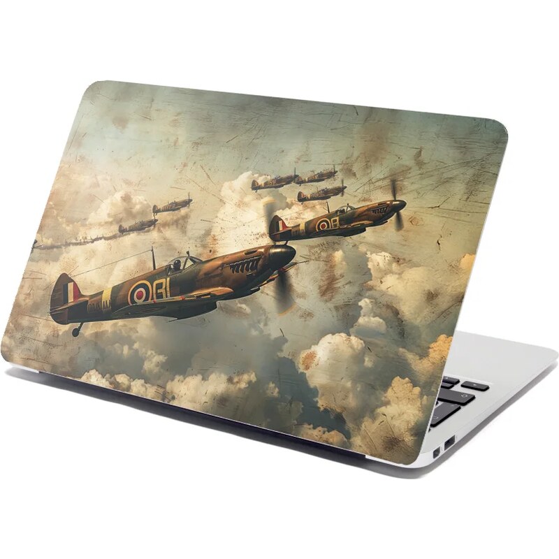 Sablio Samolepka na notebook Stíhačky Spitfire v leteckej bitke 65112471