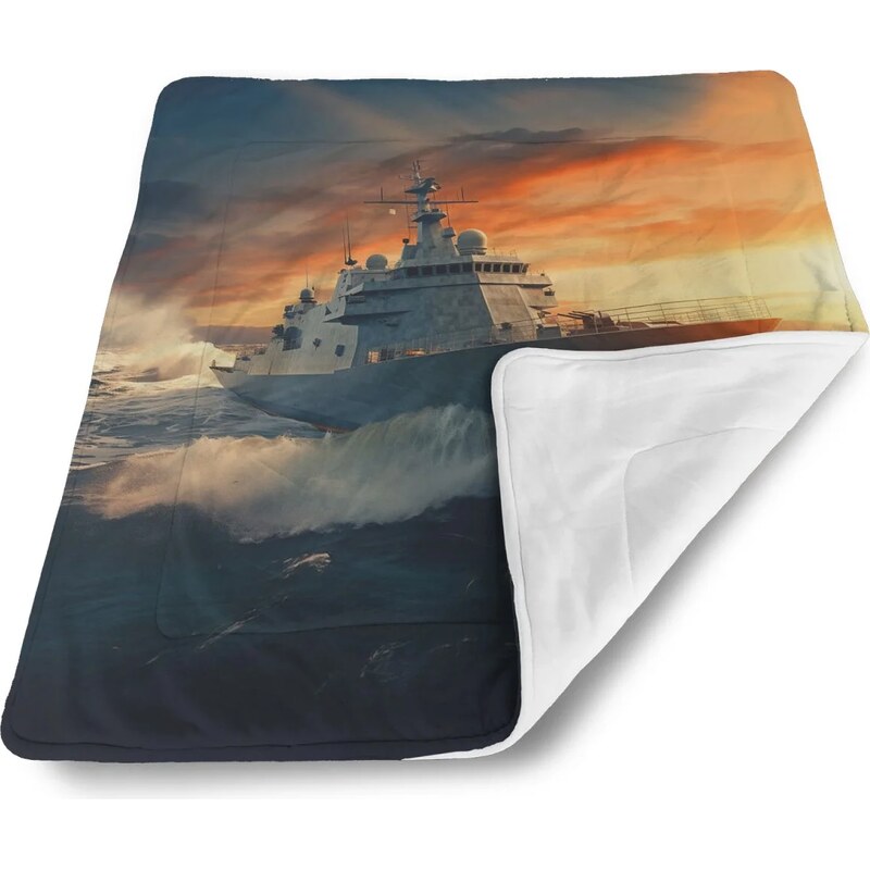 Sablio Deka pre bábätko Vojnová loď v rozbúrených vodách 62633522