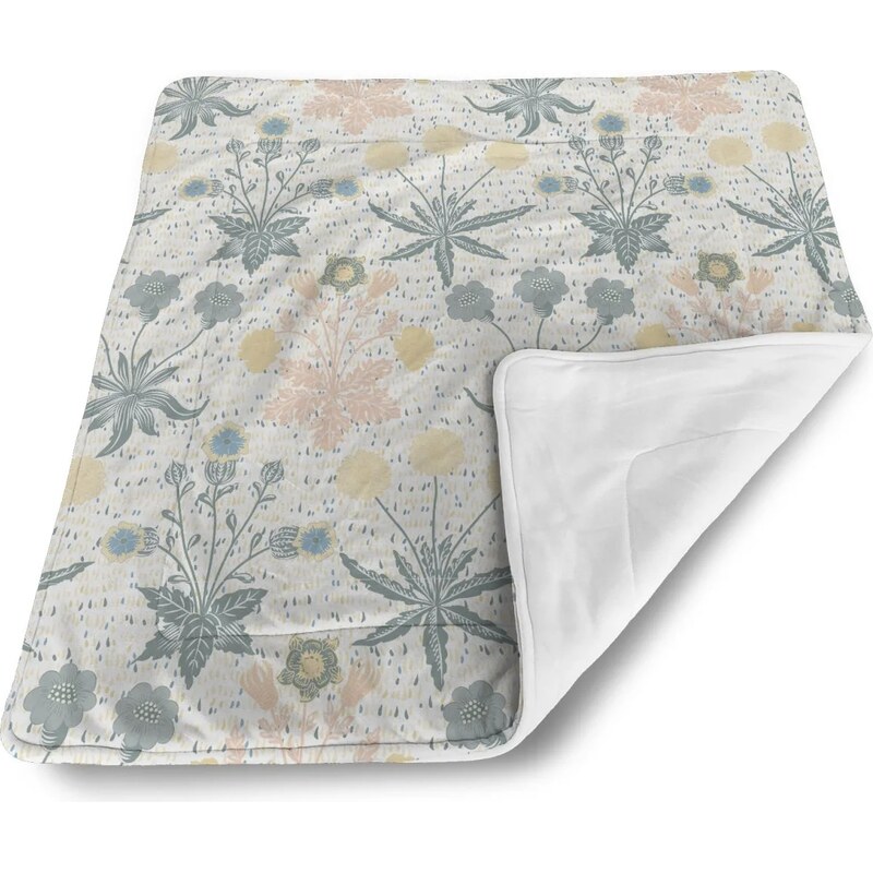 Sablio Deka pre bábätko Sivé kvetiny 60374992