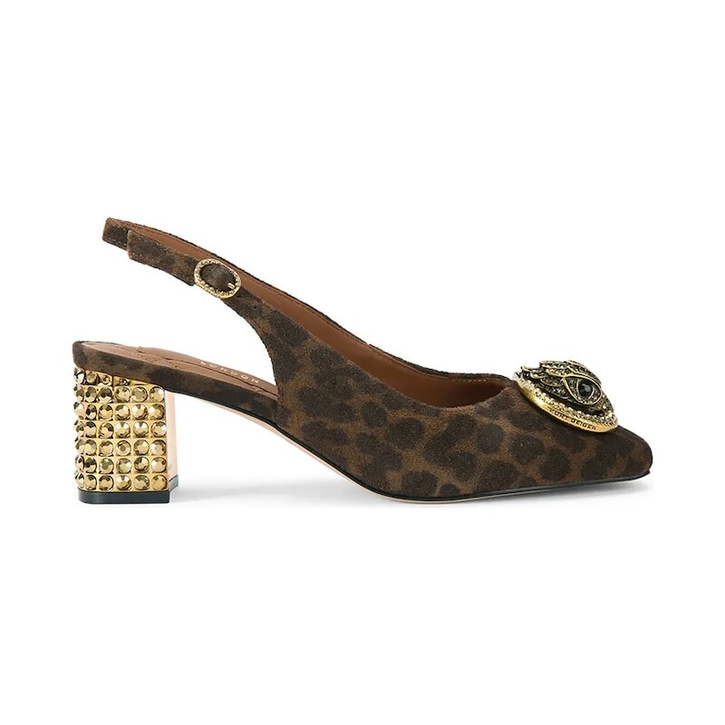 Semišové lodičky Kurt Geiger London Chelsea Block Slingback 66561885