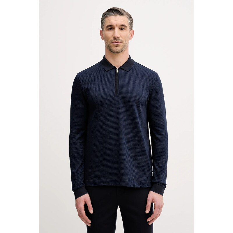 Bavlnené tričko s dlhým rukávom BOSS H-Peduzzi 06 66461979