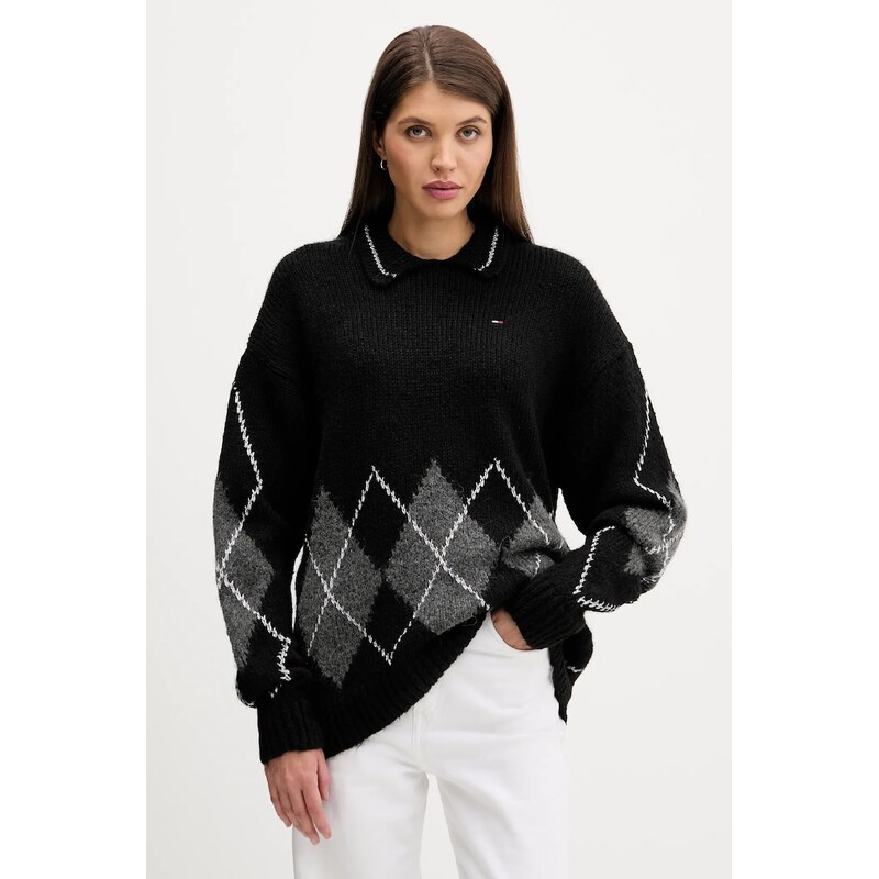 Sveter s prídavkom alpaky Tommy Jeans 66610763