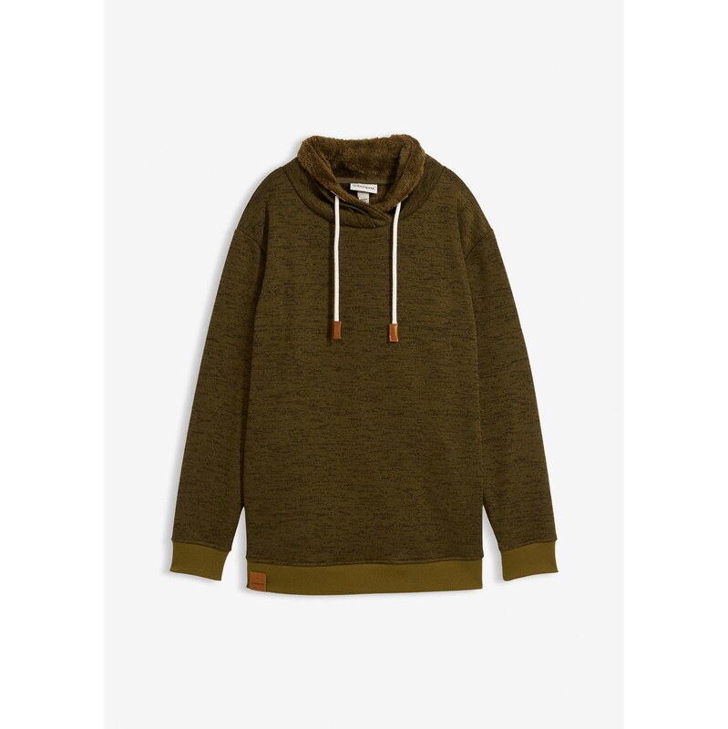 bonprix Dlhá mikina, farba zelená 66675032