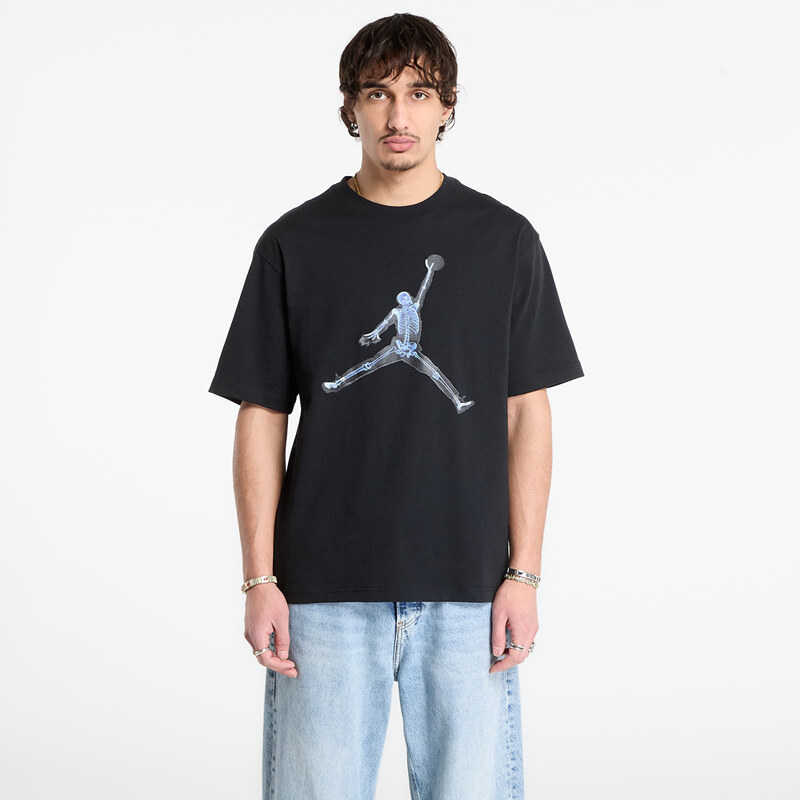 Tričko Jordan Mens T-Shirt Black/ White XL 66675340