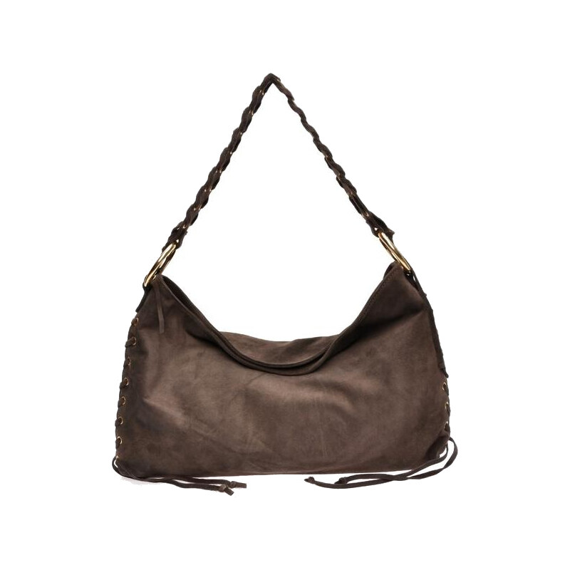 Anna Luchini Dámska kožená kabelka AL 8178T Testa Moro 66675377