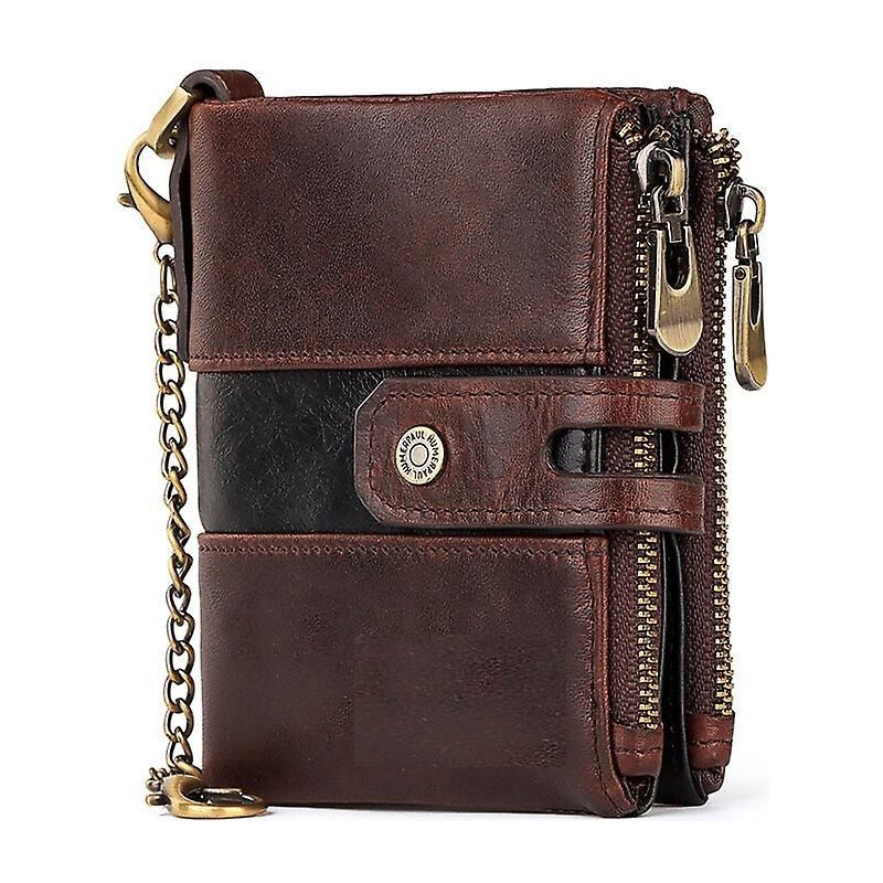 Humerpaul pánska kožená peňaženka s retiazkou Balys Hnedá 65228290