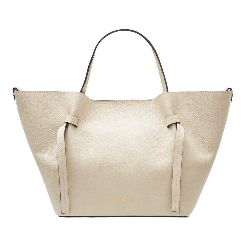 Glamorous by GLAM Kožená kabelka s červenou podšívkou béžová 66675449