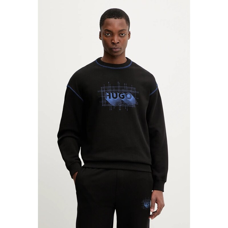 Bavlnená mikina Hugo Blue Nothalic 66678568