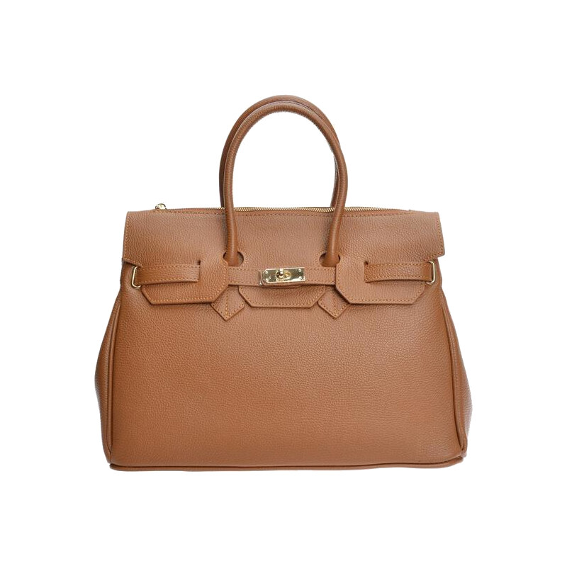 Luisa Vannini Dámska kožená kabelka LV WH SBV 39 Cognac 66675519