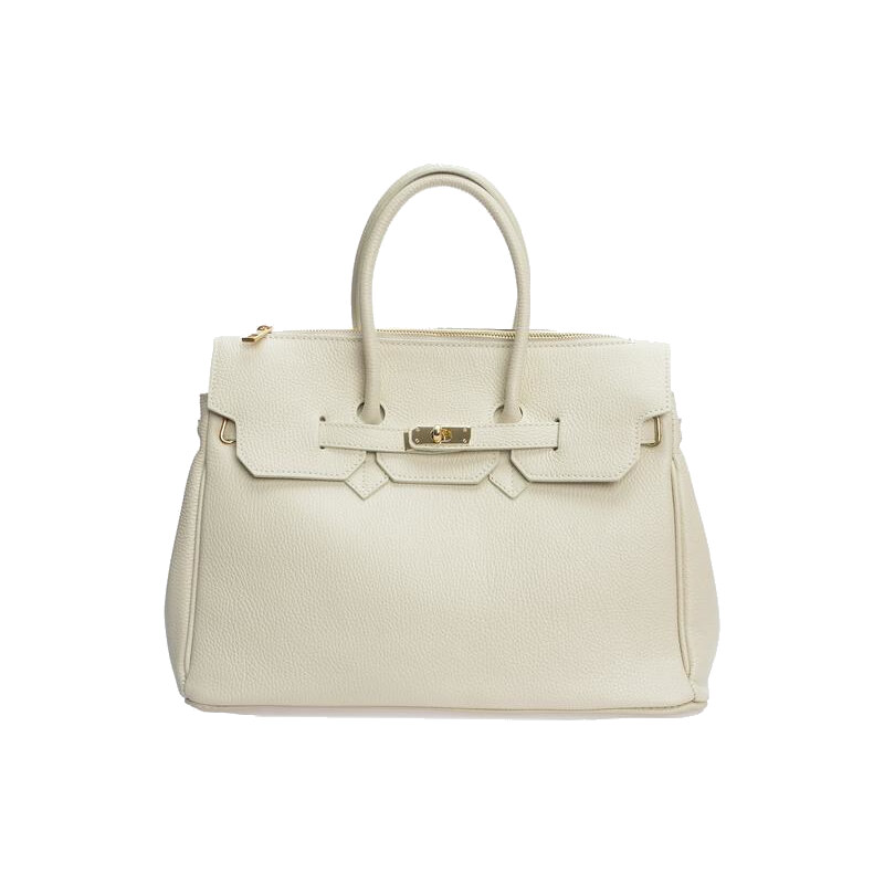 Luisa Vannini Dámska kožená kabelka LV WH SBV 39 Beige 66675520