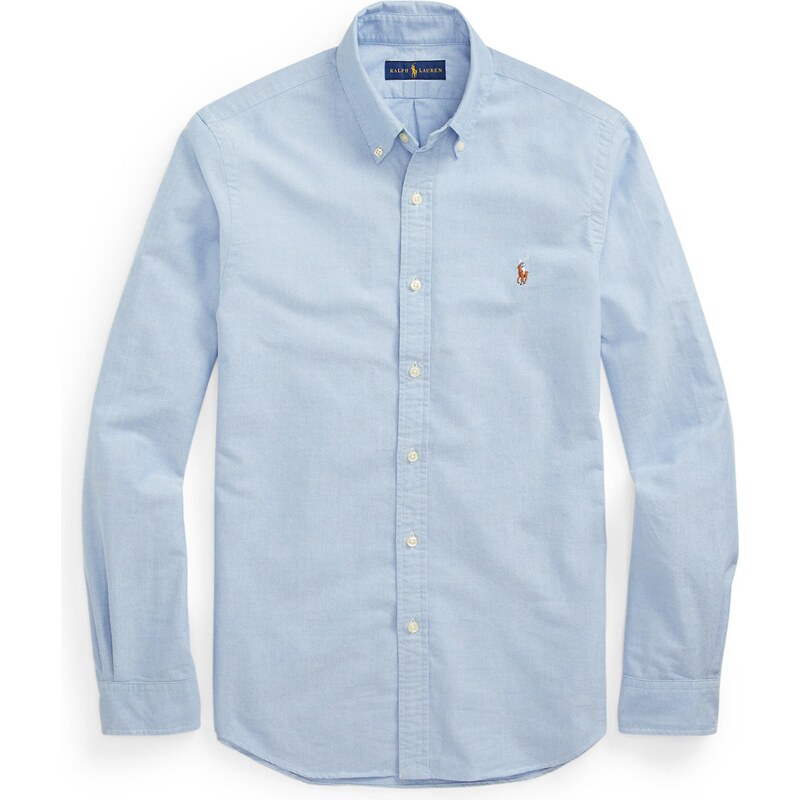 Polo Ralph Lauren Košeľa svetlomodrá / hnedá / biela 15136159