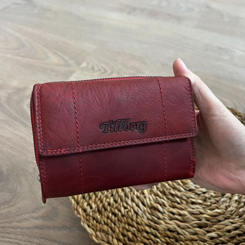 Tillberg Dámska kožená peňaženka červená Tania 66531765