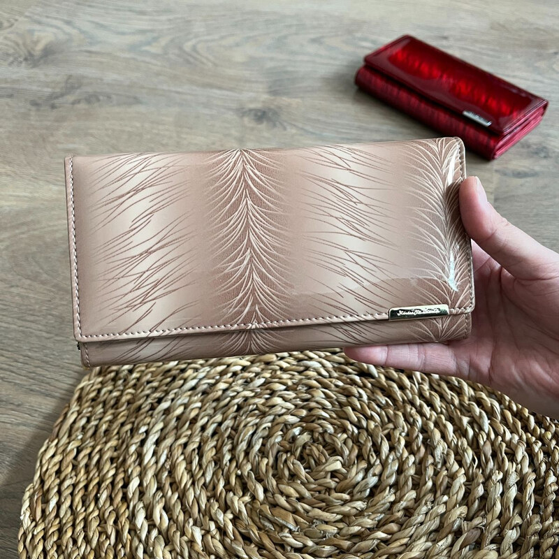 Jennifer Jones Dámska kožená peňaženka béžová BALERE 66675814