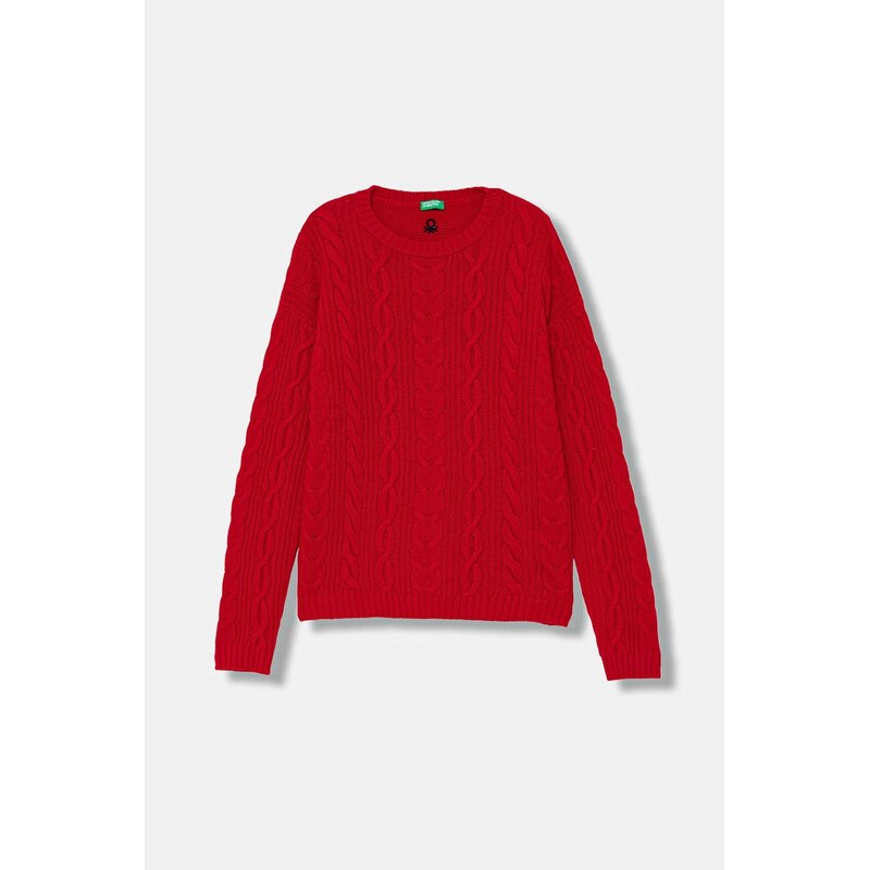 Detský sveter s prímesou vlny United Colors of Benetton 66675916