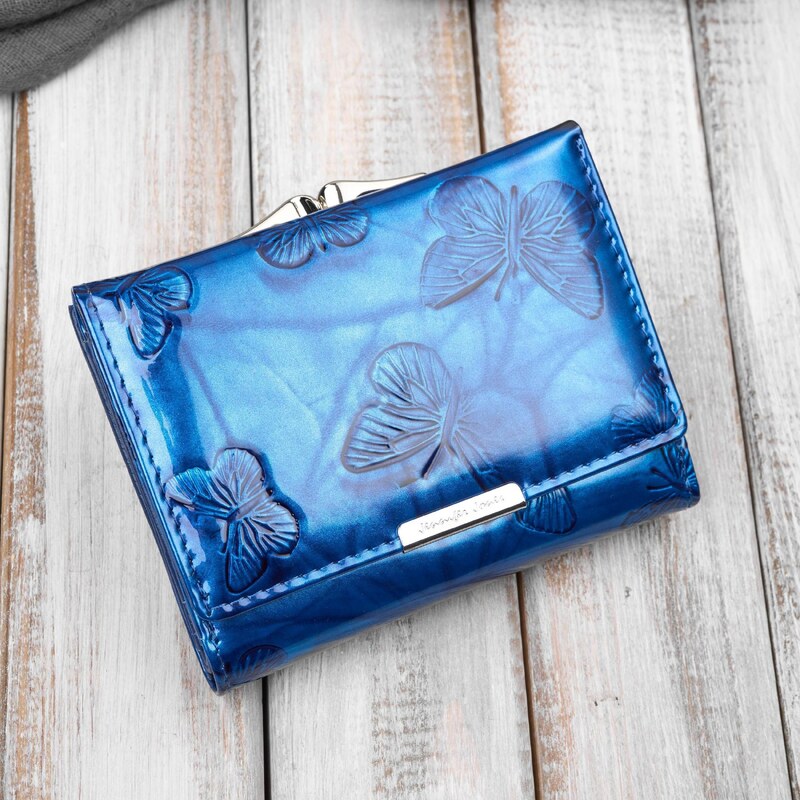 Jennifer Jones Malá lakovaná dámská peňaženka z krokodílej kože s RFID 66676017